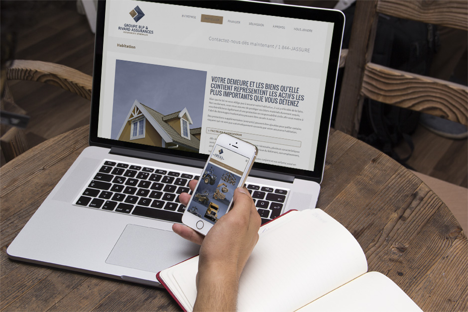 Groupe BLP & Rivard Assurances - Web