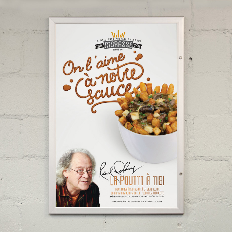 La pouttt à Tibi - On l'aime à notre sauce - Raôul Duguay - Cadre