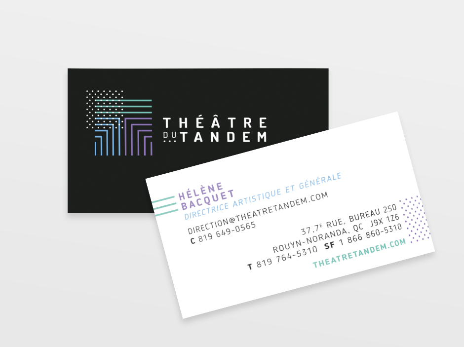 Théâtre du Tandem - Cartes professionnelles