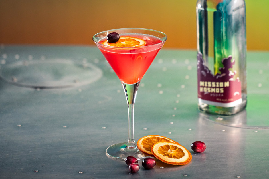 Cocktail canneberges avec Mission Kosmos