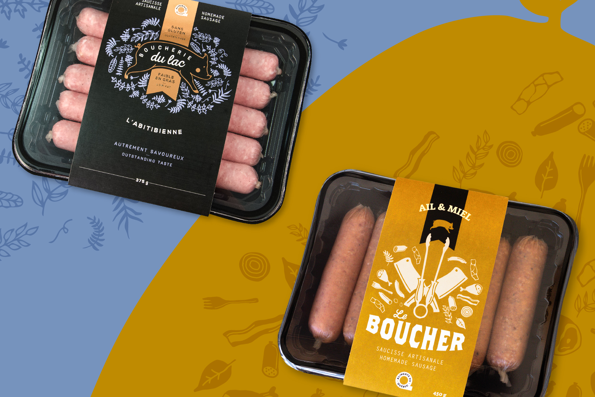 Emballage Le Boucher et original - Boucherie du Lac