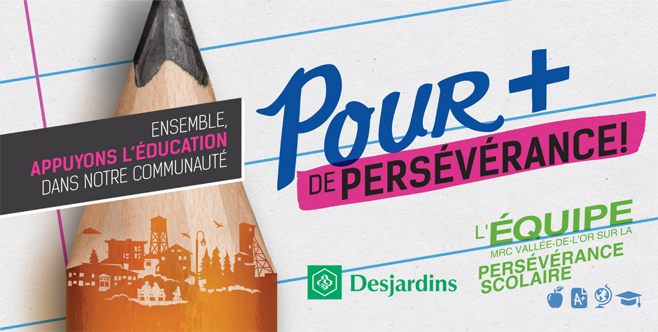 Équipe MRC Vallée-de-l'Or sur la persévérance scolaire - Pour plus de persévérance