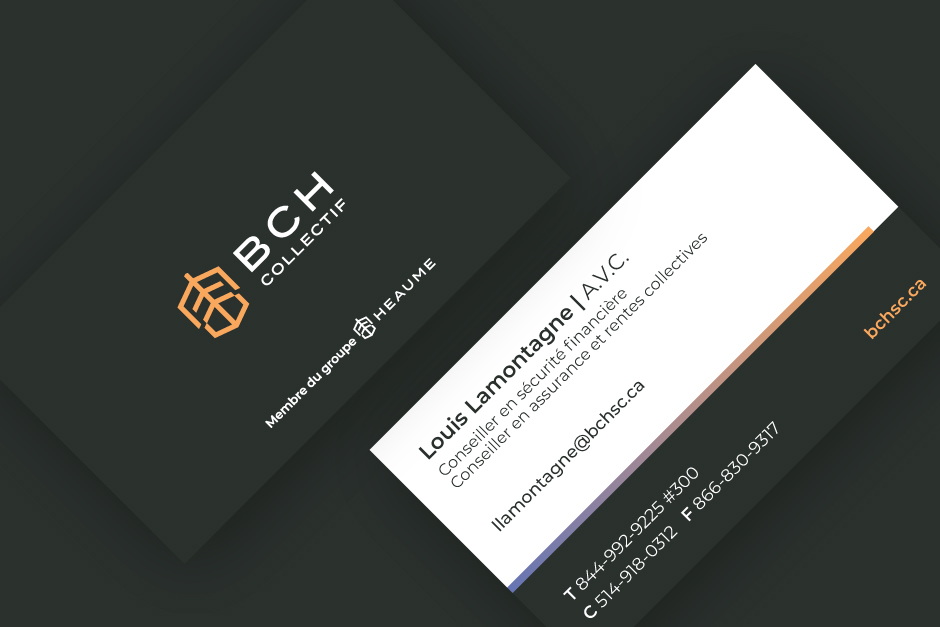 BCH Consultants - Heaume - cartes d'affaires