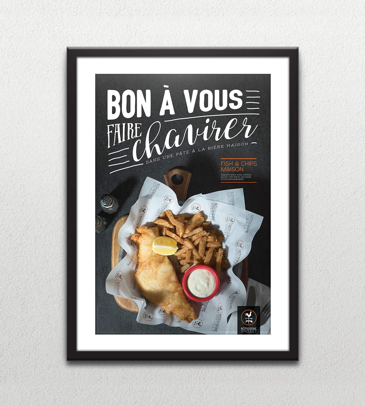 Affiche - Fish n' chips - Bon à vous faire chavirer