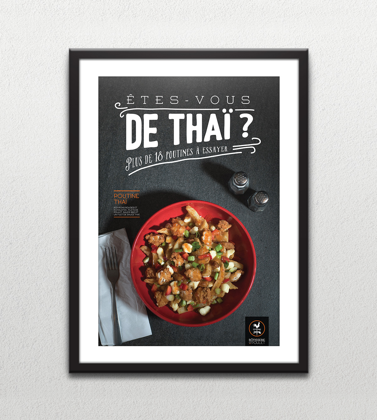 Affiche - 18 poutines à essayer - Êtes-vous de thaï?