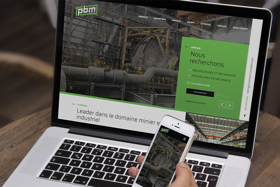 Construction PBM - Site web