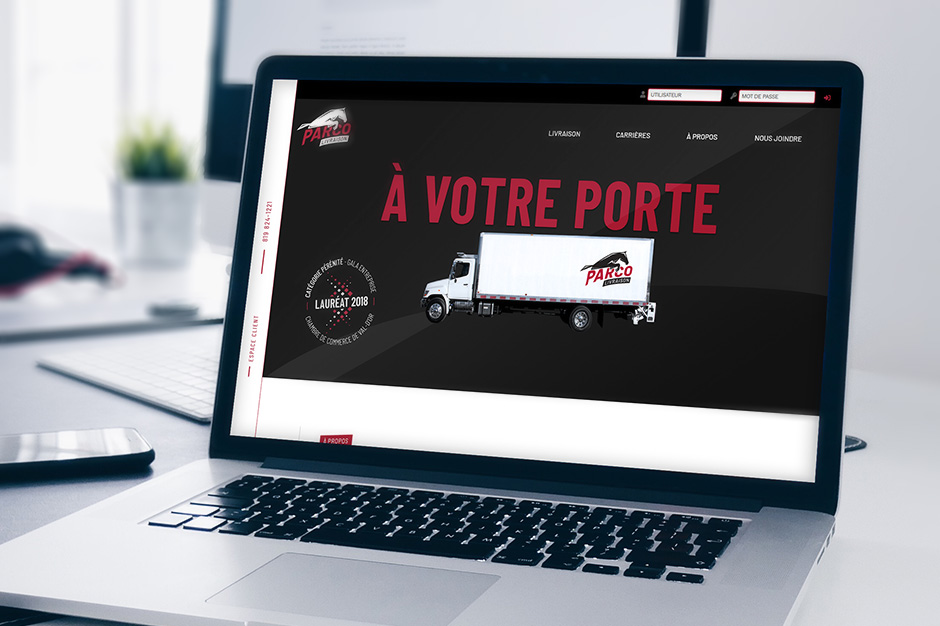 Livraison Parco - Site web