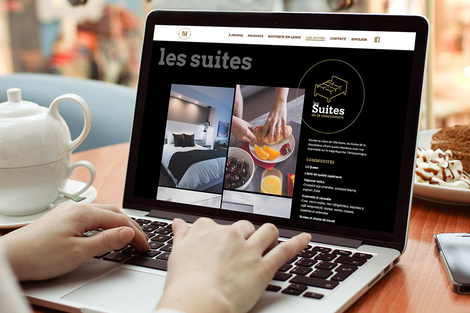 Site web des Chocolats Martine