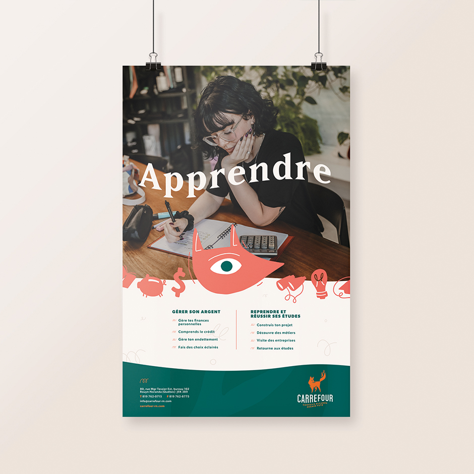 Affiche du Carrefour de Rouyn-Noranda - Apprendre